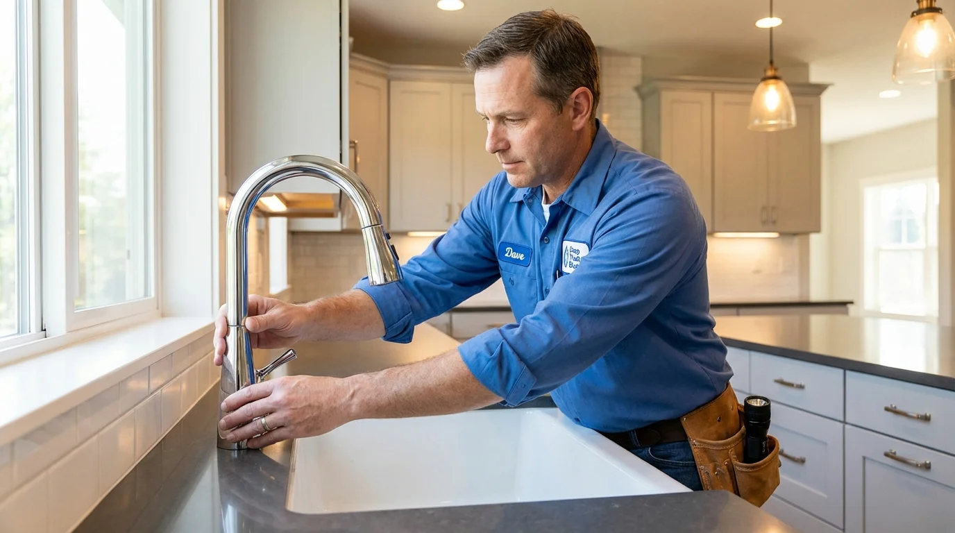 Kitchen faucet installation by Johns Plumbing LLC in Liberal